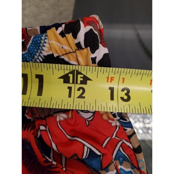 Win Win Women's Multicolor Polyester Mid Rise Slit Accents Trouser Size X-Large - Picture 9 of 12